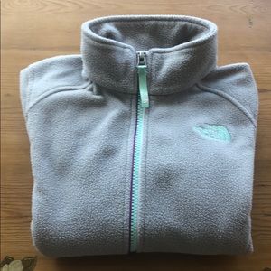 The North Face gray fleece